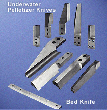 Underwater Pelletizer Knives, Bed Knives
