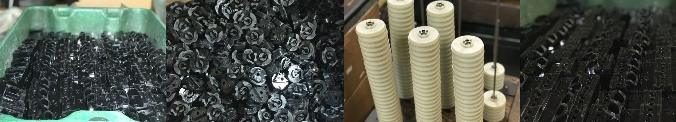 compression molding, transfer molding and injection molding of thermoplastic